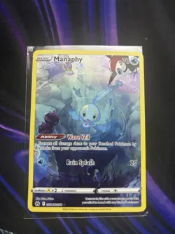 Pokemon TCG Manaphy Crown Zenith Galarian Gallery Rare Holo Card GG06/GG70 - Image 1