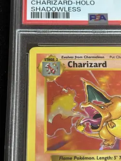 1999 Pokemon Base Set Charizard Shadowless Holo #4/102 PSA 5 - Image 3