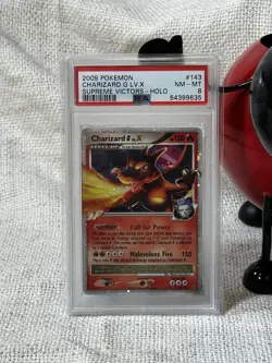 2009 POKEMON PLATINUM SUPREME VICTORS #143 CHARIZARD G LV.X-HOLO PSA 8 - Image 2