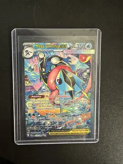 Pokemon TCG Mega Greninja EX 116/086 BREAKpoint Ultra Rare Full Art Holo 350 HP - Image 1