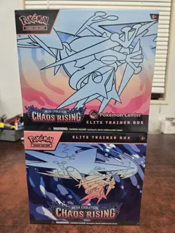2 Pokemon Chaos Rising Etb (1 Regular and 1 Pokemon Center) - Image 1