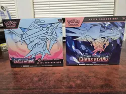 2 Pokemon Chaos Rising Etb (1 Regular and 1 Pokemon Center) - Image 2