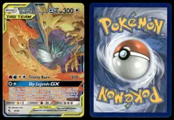 Moltres & Zapdos & Articuno GX 44 LIGHTLY PLAYED Hidden Fates 68 Holo Pokemon - Image 1