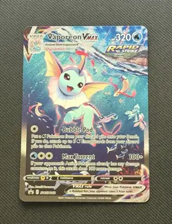 Vaporeon VMAX SWSH182 Jumbo Cards Pokemon Promo - Image 1