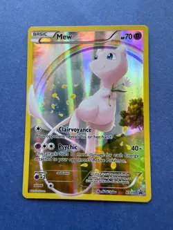 Pokemon TCG Mew XY110 - XY Black Star Promo 2016 Holo Foil Full Art - Image 3