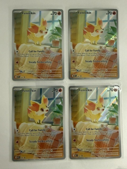 Pokemon Fennekin 080 Chaos Rising Black Star Promo NM Lot of 4 - Image 1