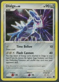 2008 Pokemon TCG Great Encounters Dialga 16/106 Cosmos Holo Rare MP - Image 1