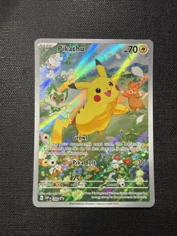 Pokemon TCG SVP088 Pikachu Black Star Promo Full Art Holo Card - Near Mint - Image 1