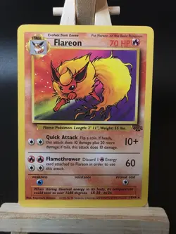 Flareon 19/64 Pokemon TCG Jungle Set (1999) non-HOLO Rare NM - Image 1