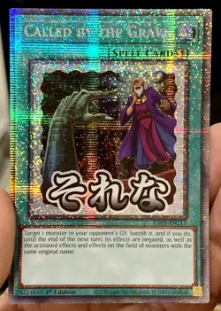 Yugioh Called by the Grave RA05-EN117 Starlight Rare (Stamp) 1st Ed NM w/Track - Image 2