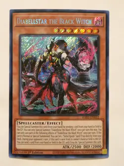 Diabellstar the Black Witch (Secret Rare) RA03-EN032 Quarter Century Bonanza 1st - Image 1
