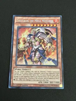 Yugioh! | Thestalos the Mega Monarch MP15-EN021 Secret Rare 1st Edition NM - Image 1