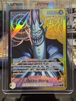 One Piece TCG Gecko Moria - OP14-080 Alternate Art The Azure Sea's Seven NM - Image 1
