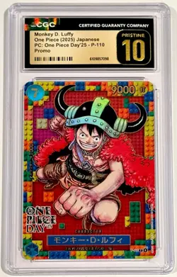 2025 One Piece Monkey D. Luffy #P-110 One Piece Day Promo CGC 10 Pristine - Image 1