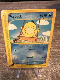 Psyduck 104/147 Aquapolis Pokemon Card WOTC Vintage NM-LP Condition - Image 2