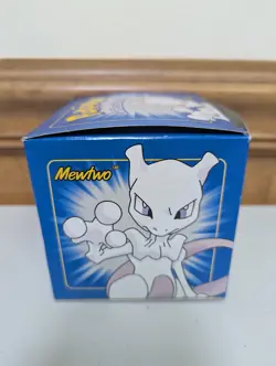 Pokemon Card Mewtwo 23K Gold Plated 1999 Burger King in Box With Ball - Image 2