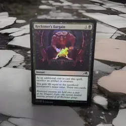 MTG NEO: Reckoner's Bargain (Instant) Kamigawa: Neon Dynasty 120/302 Foil Common - Image 1
