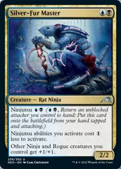Silver-Fur Master x4 4x FOIL Kamigawa: Neon Dynasty NM MTG - Image 1