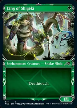 Fang of Shigeki x4 4x FOIL Showcase Kamigawa: Neon Dynasty NM MTG - Image 1