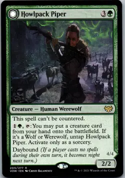 Howlpack Piper MTG Innistrad: Crimson Vow Regular - Image 1