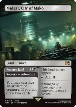 Midgar, City of Mako Borderless Final Fantasy MTG NM - Image 1