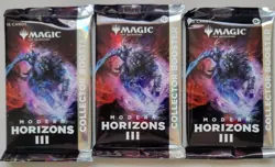 3 - (three) Magic The Gathering Modern Horizons 3 Collector Booster - Image 1