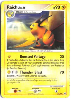 Raichu 27/99 Rare Arceus Pokemon - Image 1
