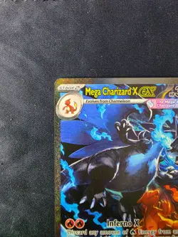 Mega Charizard X EX 125/094 SIR Phantasmal Flames Pokemon Near Mint NM - Image 3