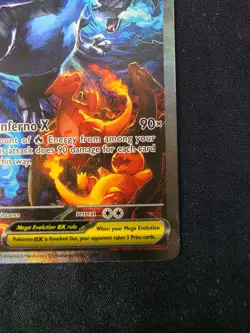 Mega Charizard X EX 125/094 SIR Phantasmal Flames Pokemon Near Mint NM - Image 5