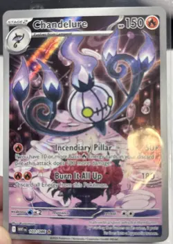 2025 Pokemon Chandelure 103/086 NM TCG White Flare - Image 3
