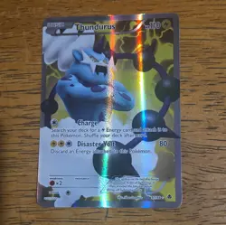 Pokemon TCG Thundurus 97/98 Emerging Powers Full Art Holo Ultra Rare 2011 - Image 1
