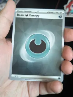 Basic Darkness Energy SVE011 Pokemon Prismatic Evolutions Reverse Holo NM - Image 1