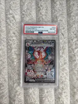 Pokemon TCG Charizard ex Special Illustration Rare Obsidian Flames PSA 8 - Image 1