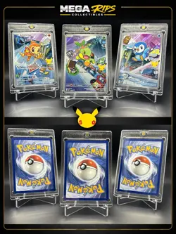 Pokemon First Partner Promo Set Turtwig Chimchar Piplup Pikachu Stamp Trio NM - Image 2