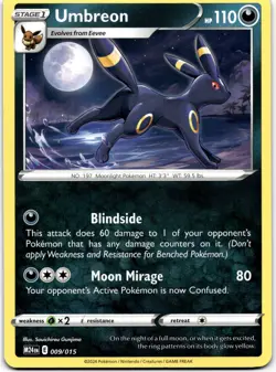 Umbreon Promo McDonald's Promos 2024 009/015 Pokemon Kouki Saitou - Image 1