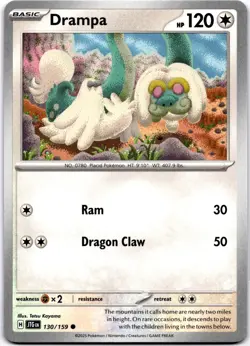 Drampa Common SV09: Journey Together 130/159 Pokemon Tetsu Kayama - Image 1