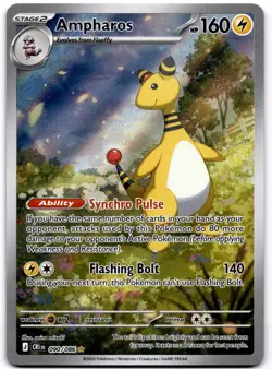 Ampharos - Shiny Rare ME04: Chaos Rising 090/086 Pokemon CHORISO - Image 1