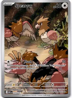 Spearow - Illustration Rare ME01: Mega Evolution 151/132 Pokemon MINAMINAMI Take - Image 1