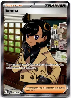 Emma - Ultra Rare ME04: Chaos Rising 107/086 Pokemon Akira Komayama - Image 1