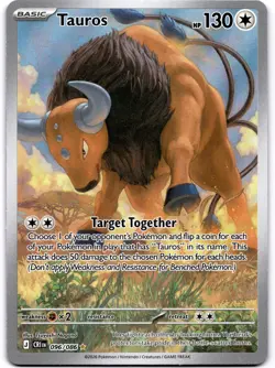 Tauros - Shiny Rare ME04: Chaos Rising 096/086 Pokemon Satoshi Ito - Image 1