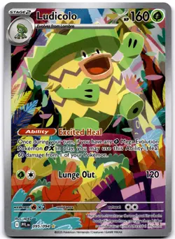 Ludicolo - Illustration Rare ME02: Phantasmal Flames 095/094 Pokemon kawayoo - Image 1