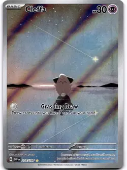 Cleffa - Illustration Rare SV03: Obsidian Flames 202/197 Pokemon HYOGONOSUKE - Image 1