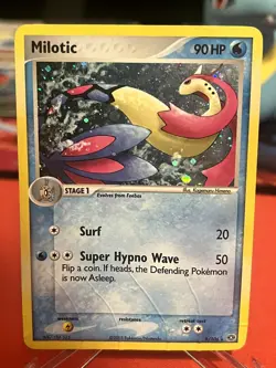 Milotic 8/106 Holo Rare Emerald Pokemon Damaged - Image 1