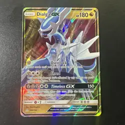 Dialga GX 100/156 Ultra Rare Holo Pokemon 2018 Ultra Prism NM - Image 1