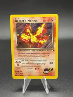 Vintage Rocket's Moltres Gym Heroes 12/132 English Holo Pokemon TCG LP GW3 - Image 1