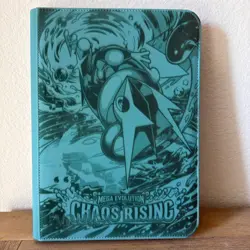 Mega Greninja Pokemon Laser Engraved 9 Pocket Vaultx Zipper Binder - Image 1