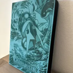 Mega Greninja Pokemon Laser Engraved 9 Pocket Vaultx Zipper Binder - Image 3
