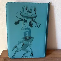 Mega Greninja Pokemon Laser Engraved 9 Pocket Vaultx Zipper Binder - Image 4