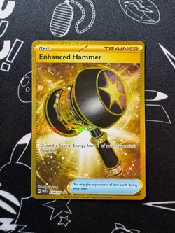 Enhanced Hammer 224/167 Pokemon TCG Twilight Masquerade Hyper Rare Gold English - Image 1
