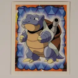 Blastoise 9 - Merlin Topps - Vintage Pokemon Sticker - NM - Image 1